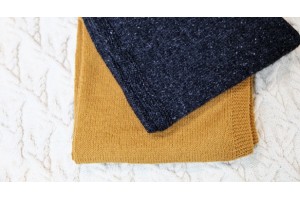 Stocking stitch hand knit Throw T18